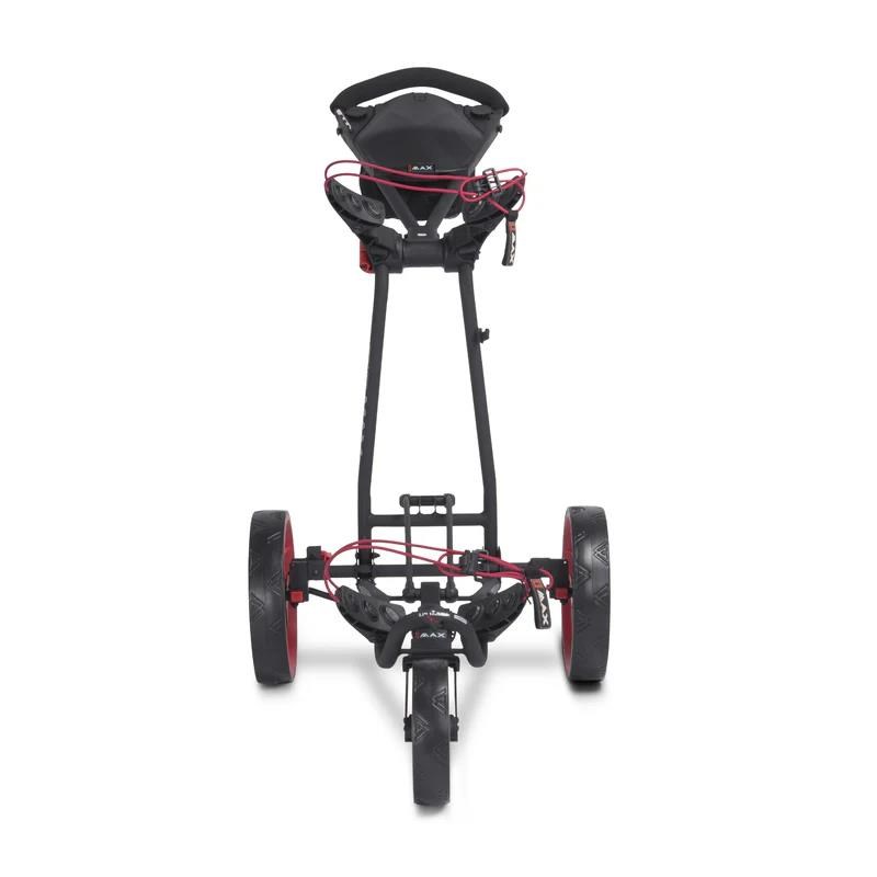 Big Max Autofold FF Golf Trolley, schwarz/rot