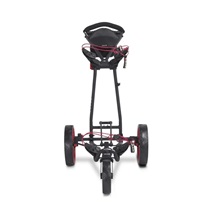 Big Max Autofold FF Golf Trolley, schwarz/rot
