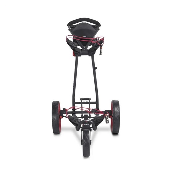 Big Max Autofold FF Golf Trolley, schwarz/rot