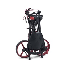 Big Max Autofold FF Golf Trolley, schwarz/rot