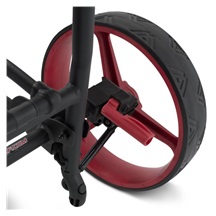 Big Max Autofold FF Golf Trolley, schwarz/rot