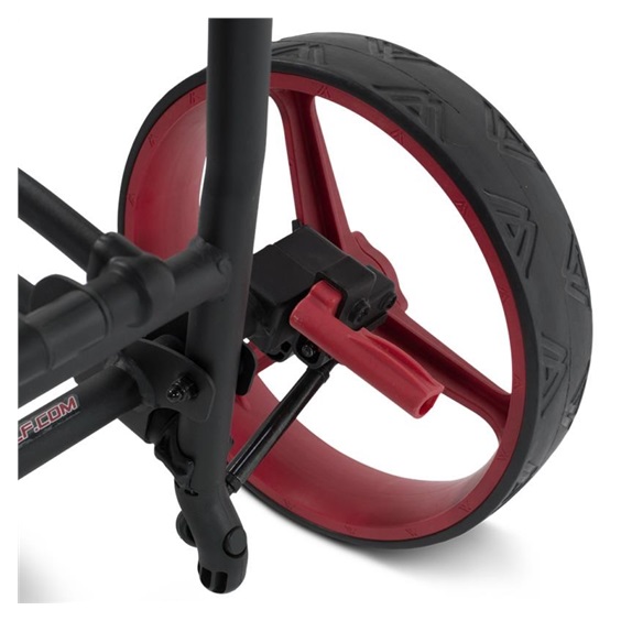 Big Max Autofold FF Golf Trolley, schwarz/rot