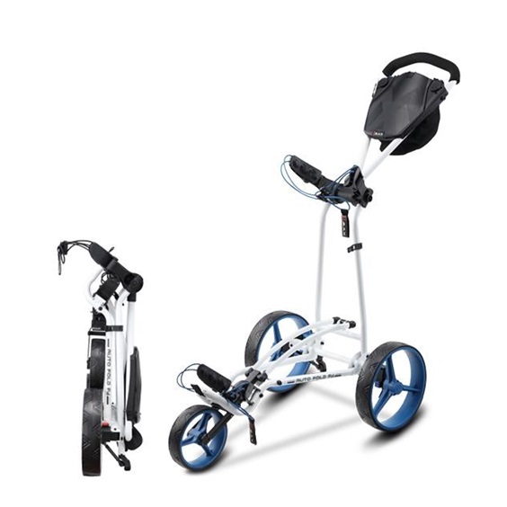Big Max Autofold FF Golf Trolley, weiss/blau