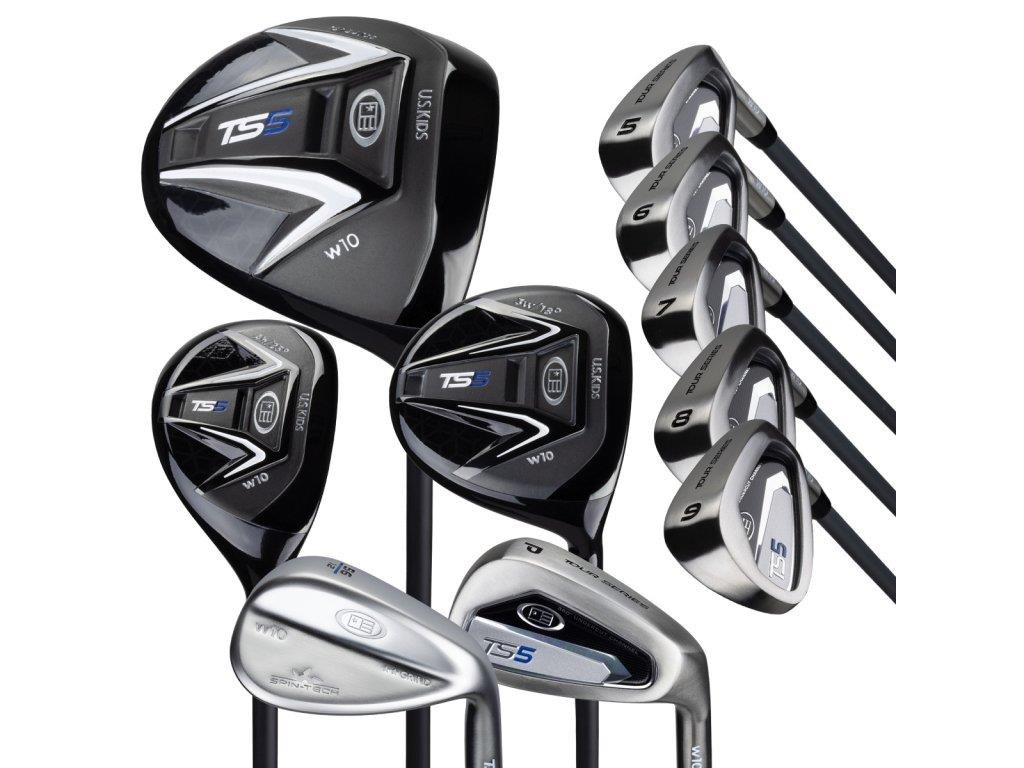 U.S. Kids Golf TS5-57 (145cm) 10-Club Golfset, Graphit