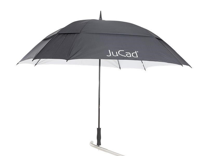 JuCad Golfschirm Windproof mit Schirmstift 68", schwarz