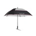 JuCad Golfschirm Windproof mit Schirmstift 68", schwarz/silber/rot