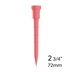 Lignum Tee Plastiktees 72mm, 12Stk., rosa