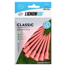 Lignum Tee Plastiktees 72mm, 12Stk., rosa