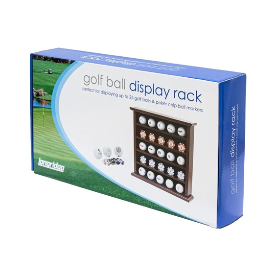 Longridge 25 Ball Wooden Display Rack Holzregal für 25 Golfbälle