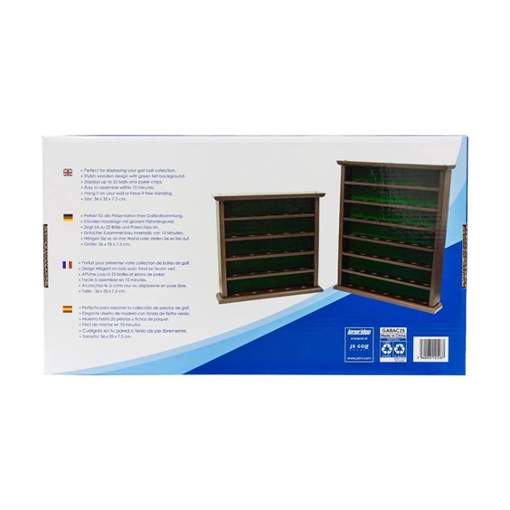 Longridge 25 Ball Wooden Display Rack Holzregal für 25 Golfbälle