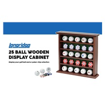 Longridge 25 Ball Wooden Display Rack Holzregal für 25 Golfbälle