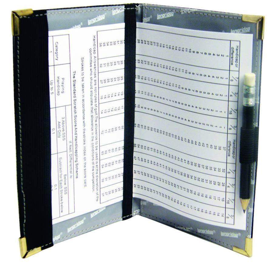 Longridge Deluxe Scorekartenhalter, schwarz