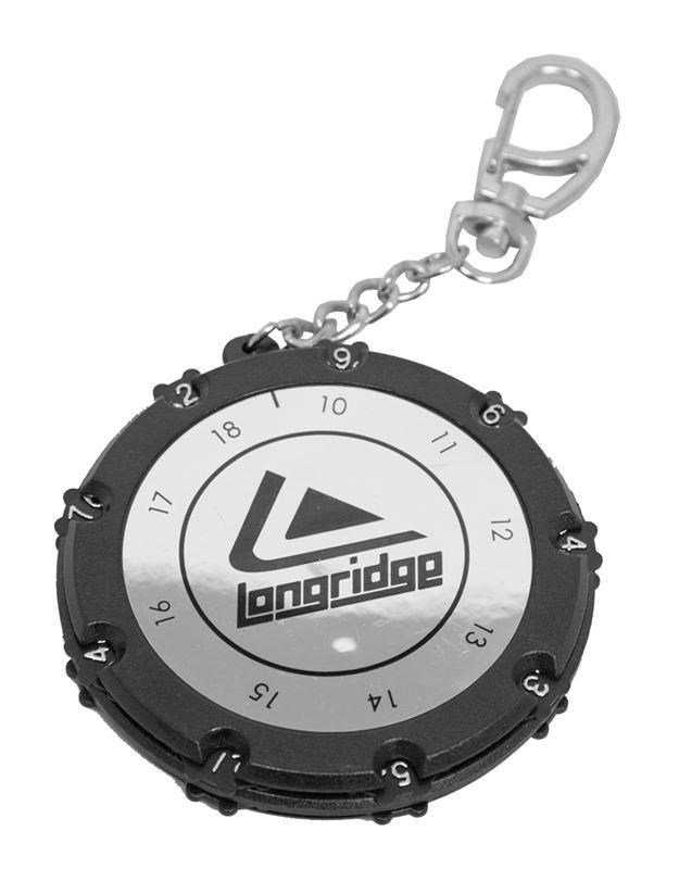 Longridge Round Scorer Zählgerät (18 Löcher), schwarz
