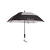JuCad Teleskop-Golfschirm 68" Windproof mit Schirmstift, schwarz/silver/rot