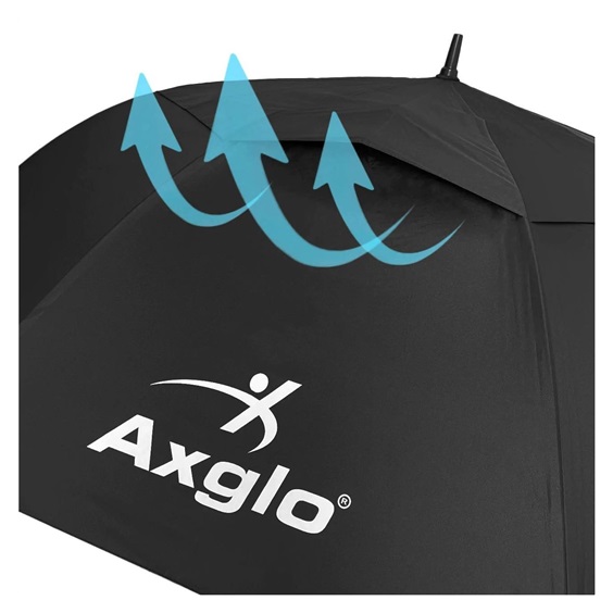 Axglo Tri-360 V2 Auto Open Golf Regenschirm 68"