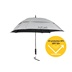 JuCad Teleskop-Golfschirm 68" Windproof mit Schirmstift, silber (UV-Schutz)