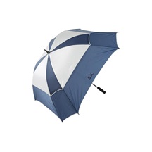 JuCad Teleskop-Golfschirm 68" Windproof mit Schirmstift, silber (UV-Schutz)