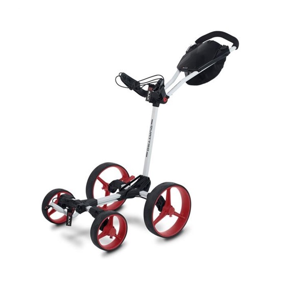 Big Max Blade Quattro Golf Trolley, weiss/rot