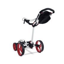 Big Max Blade Quattro Golf Trolley, weiss/rot