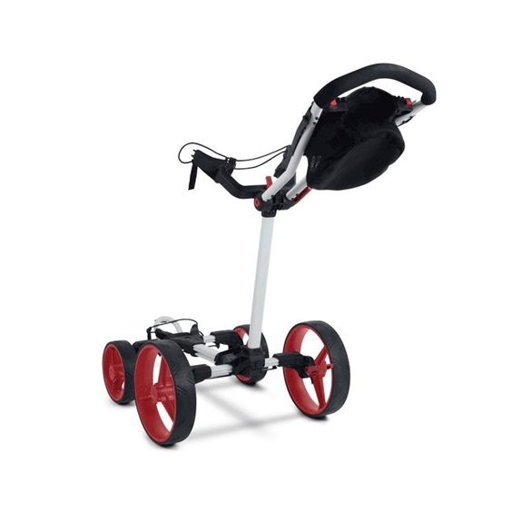 Big Max Blade Quattro Golf Trolley, weiss/rot