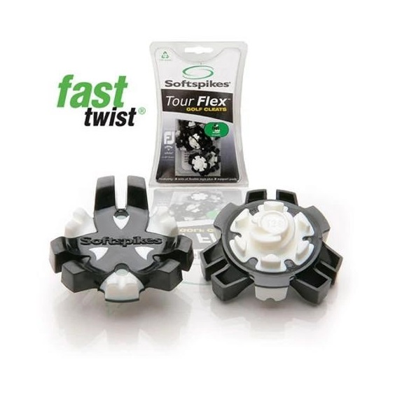 SoftSpikes Softspikes Tour Flex Golfspikes, Fast Twist (17 Stück)