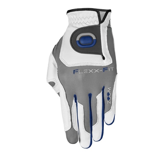 Zoom Tour Herren Handschuh, weiss/silber/blau