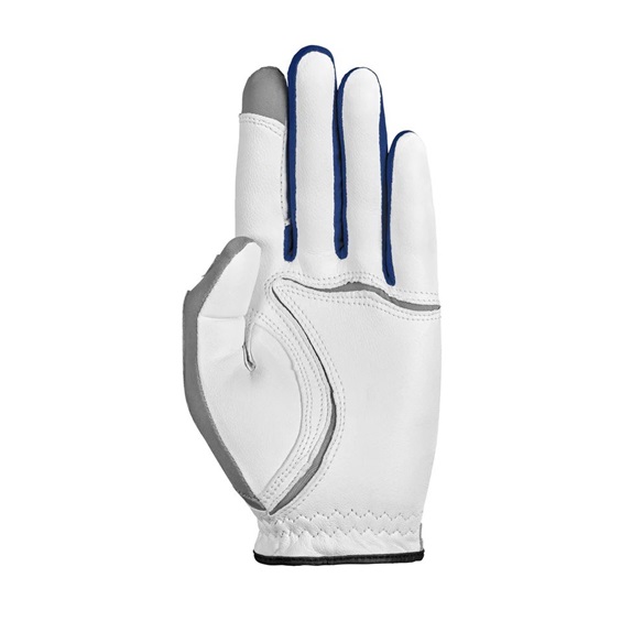 Zoom Tour Herren Handschuh, weiss/silber/blau