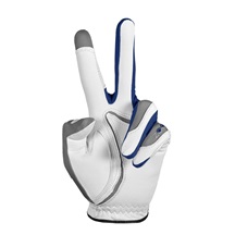 Zoom Tour Herren Handschuh, weiss/silber/blau