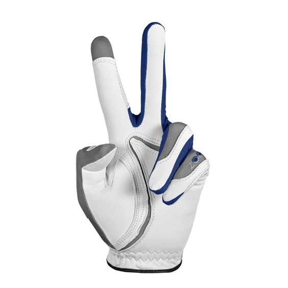 Zoom Tour Herren Handschuh, weiss/silber/blau