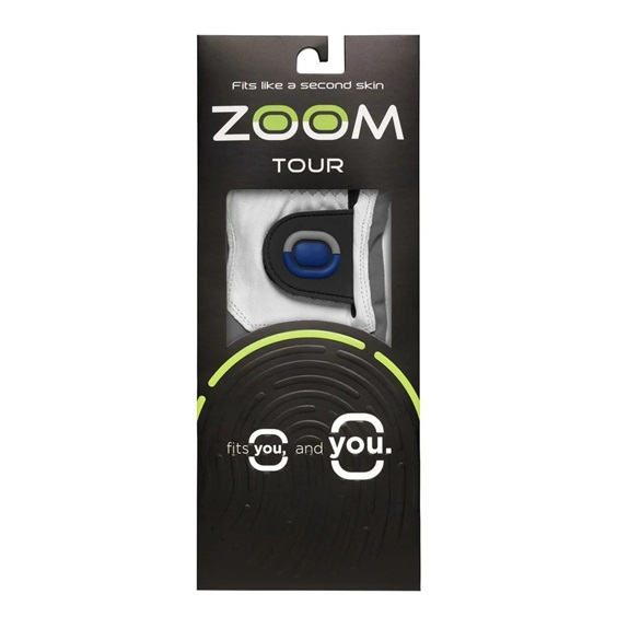 Zoom Tour Herren Handschuh, weiss/silber/blau