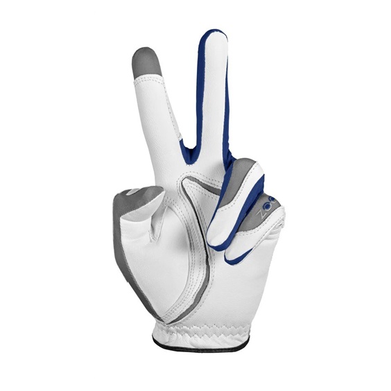Zoom Tour Damen Handschuh, weiss/grau/blau