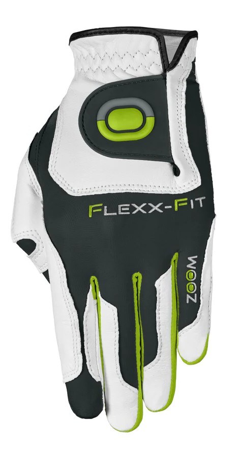 Zoom Grip Damen Golfhandschuh, weiss/grau/grün
