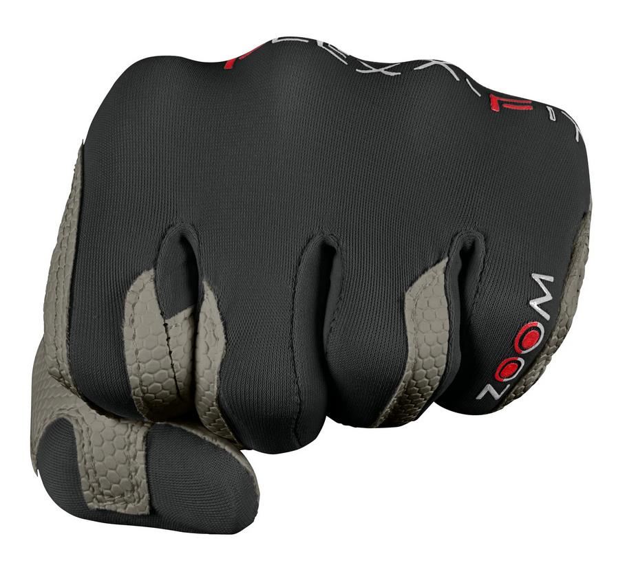 Zoom Weather Herren Handschuh, grau/schwarz/rot