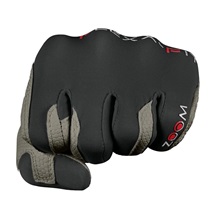 Zoom Weather Herren Handschuh, grau/schwarz/rot