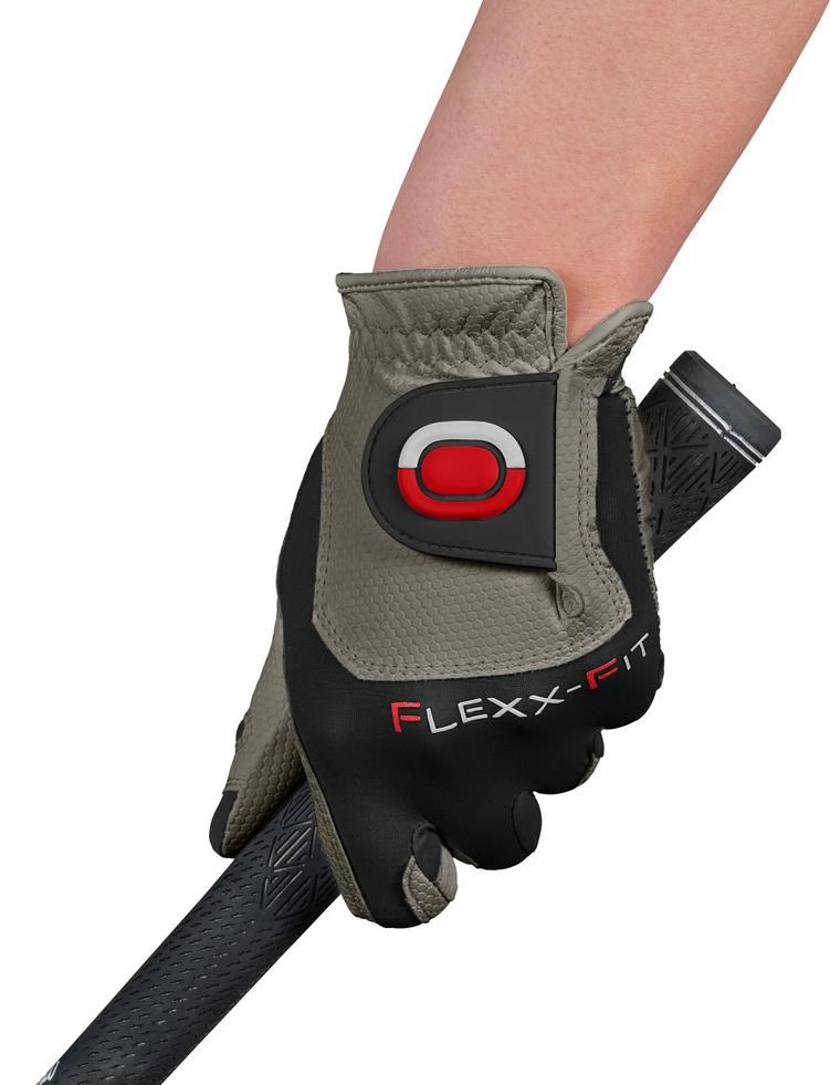 Zoom Weather Herren Handschuh, grau/schwarz/rot