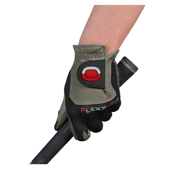 Zoom Weather Herren Handschuh, grau/schwarz/rot