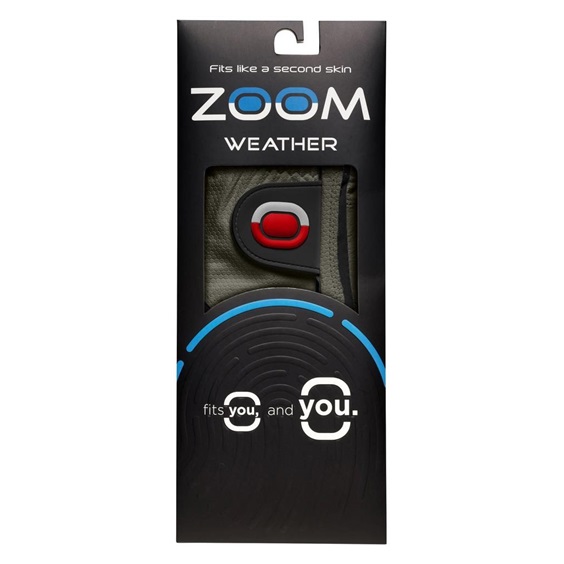 Zoom Weather Herren Handschuh, grau/schwarz/rot