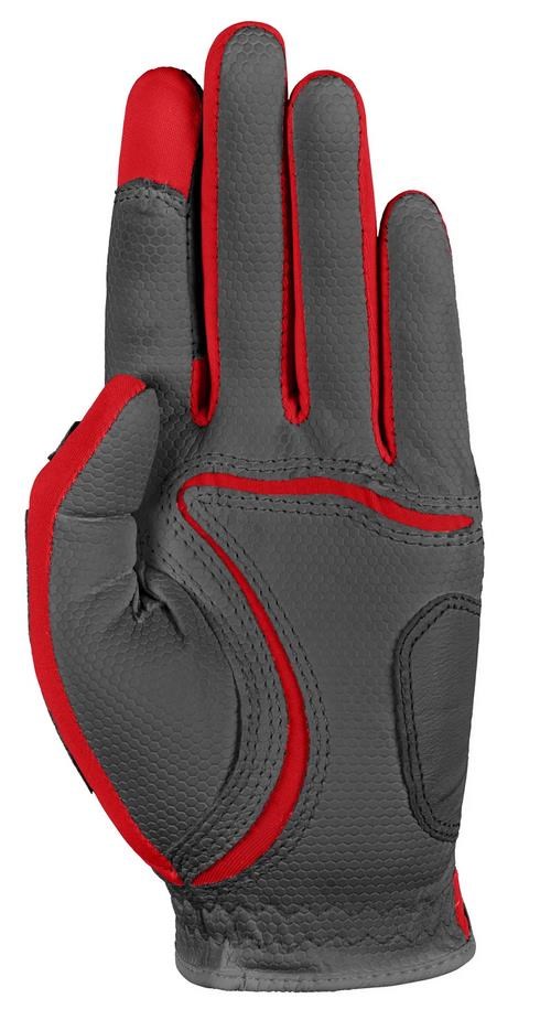 Zoom Weather Herren Handschuh, grau/rot