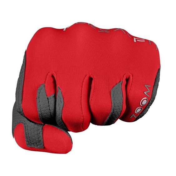 Zoom Weather Herren Handschuh, grau/rot