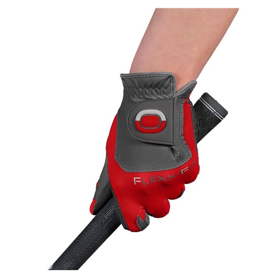 Zoom Weather Herren Handschuh, grau/rot