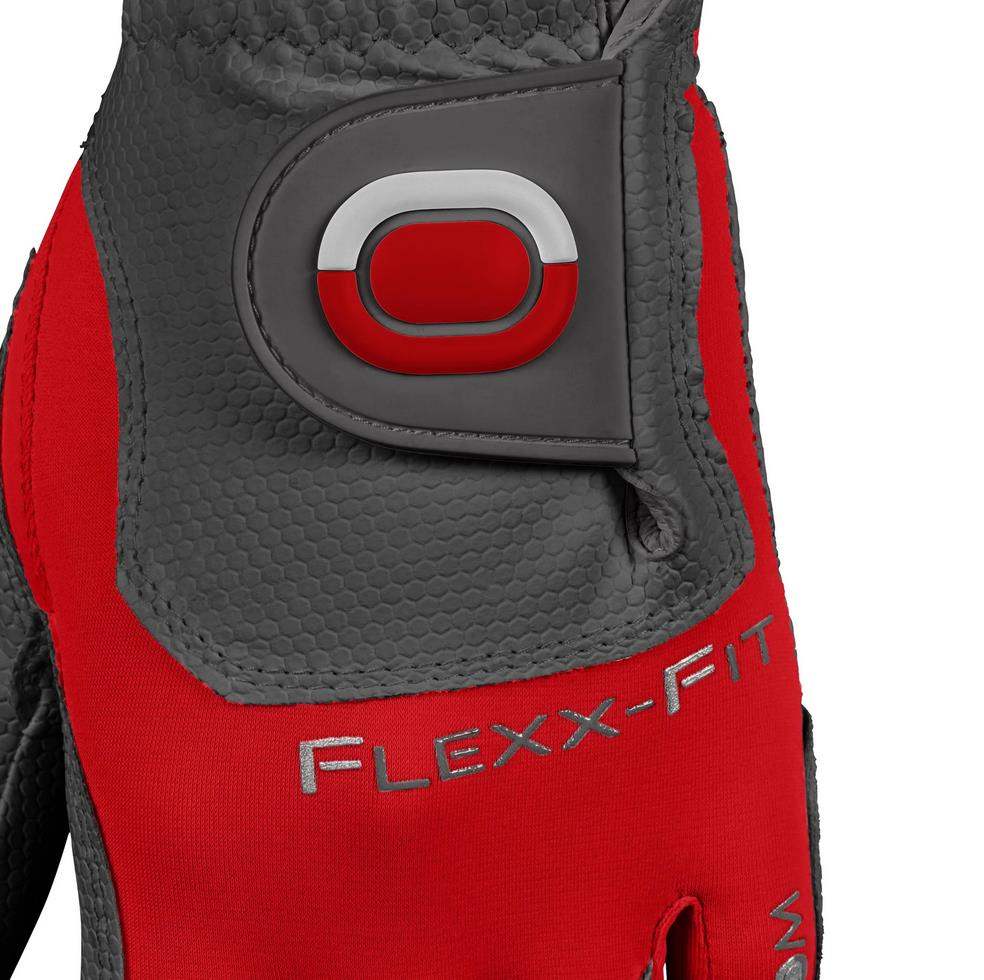 Zoom Weather Herren Handschuh, grau/rot