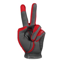 Zoom Weather Damen Handschuh, grau/rot