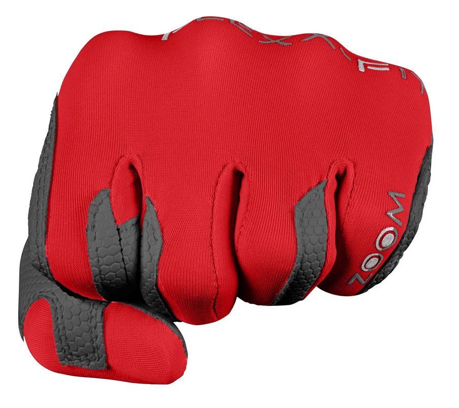 Zoom Weather Damen Handschuh, grau/rot