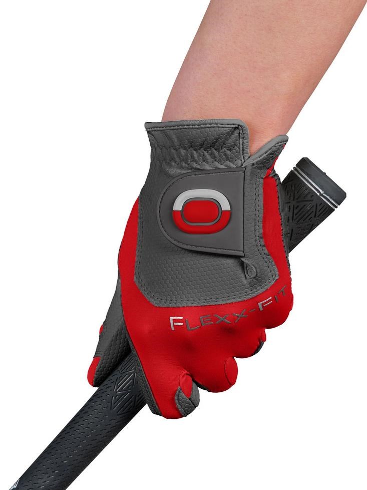 Zoom Weather Damen Handschuh, grau/rot