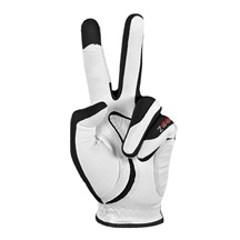 Zoom Weather Damen Handschuh, weiss/schwarz/rot