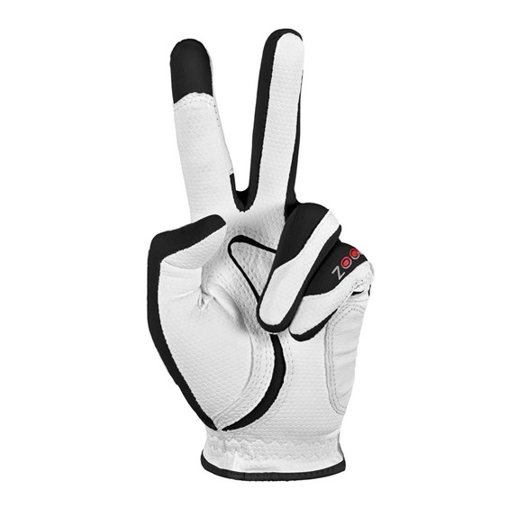 Zoom Weather Damen Handschuh, weiss/schwarz/rot