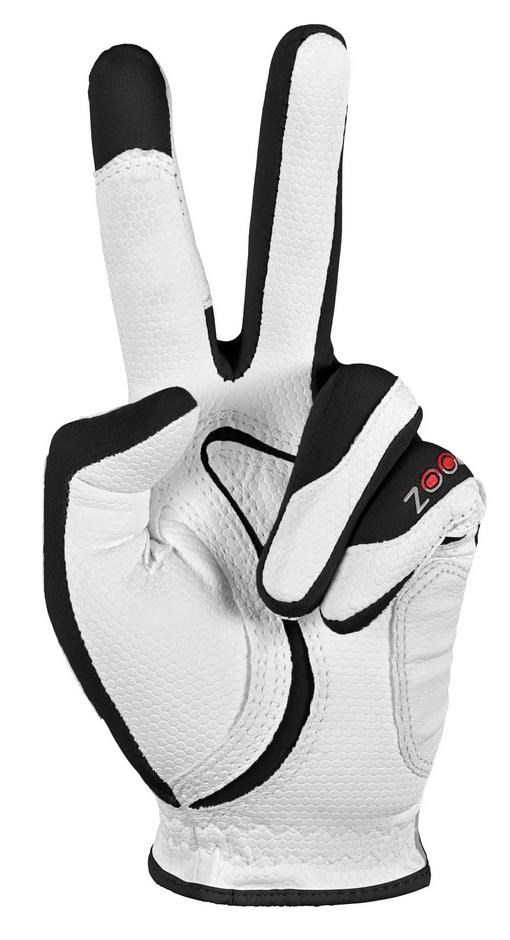 Zoom Weather Herren Handschuh, weiss/schwarz/rot