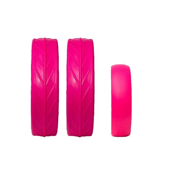 JuCad Bereifung, rosa, 3Stk.