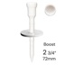 Lignum Tee Plastiktees 72mm, 10Stk., weiss + Disc