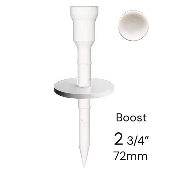 Lignum Tee Plastiktees 72mm, 10Stk., weiss + Disc